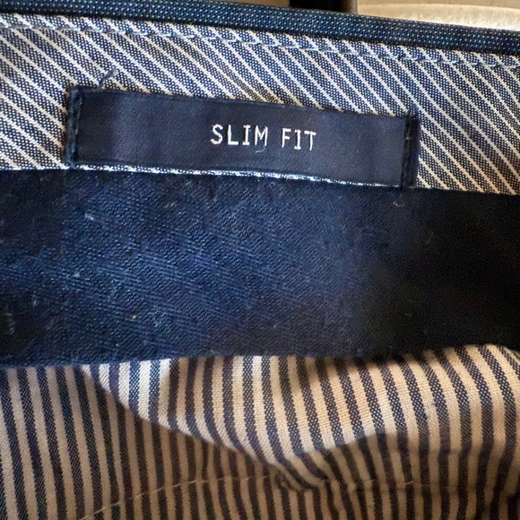 GAP Blue Slim Fit Tailored Khakis Chino Straight Pants Mens SIZE 32X32 - Picture 7 of 7